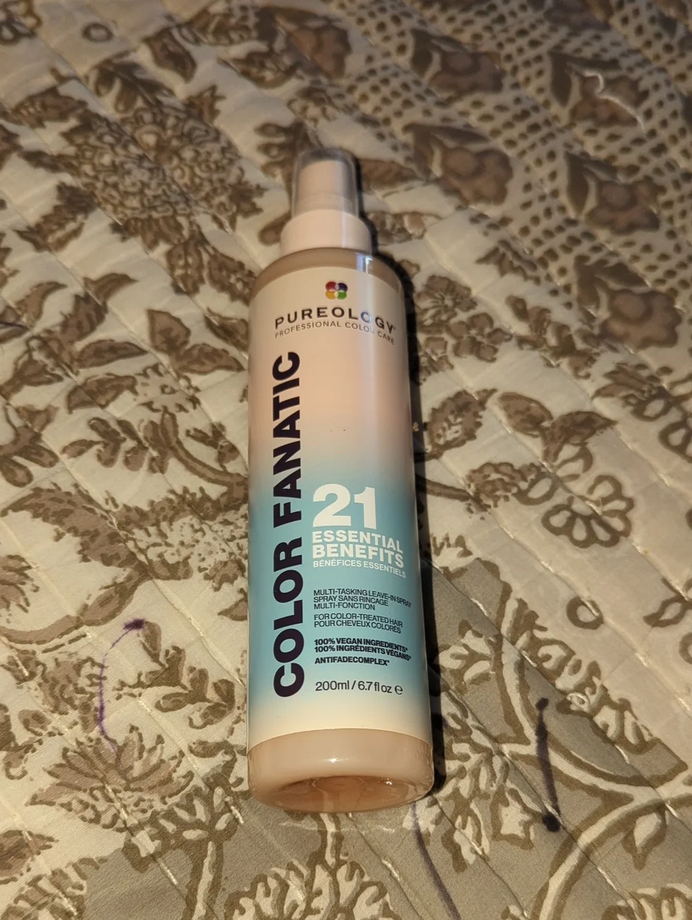 Pureology Color Fanatic 21 Essential Benefits - Turquoise Gradient Bottle